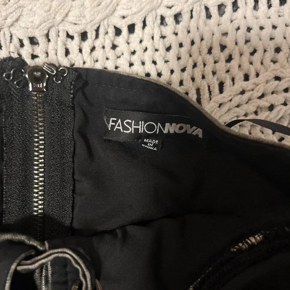 Black faux leather corset Going out top. Super cool.... - Picture 2 of 3